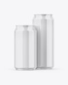 Two Glossy Cans Mockup