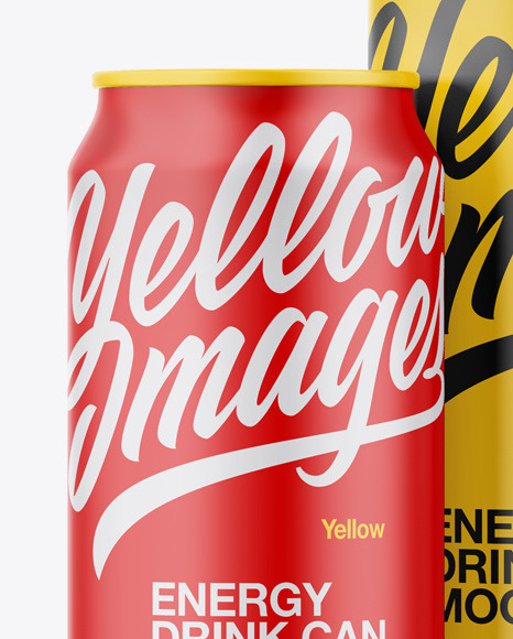 Two Matte Cans Mockup