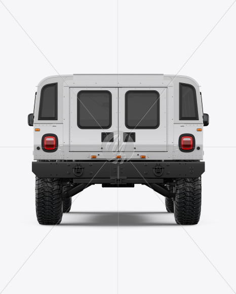 Off-Road SUV Mockup - Back View