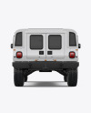 Off-Road SUV Mockup - Back View