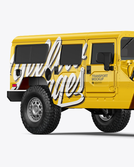 Off-Road SUV Mockup - Half Side View