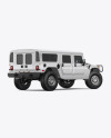 Off-Road SUV Mockup - Back Half Side View