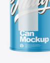 Can with Box Mockup