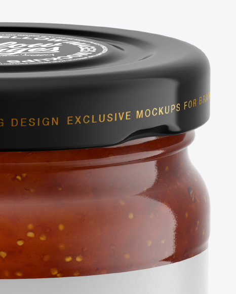 Fig Jam Jar Mockup