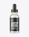 Frosted Dropper Bottle Mockup