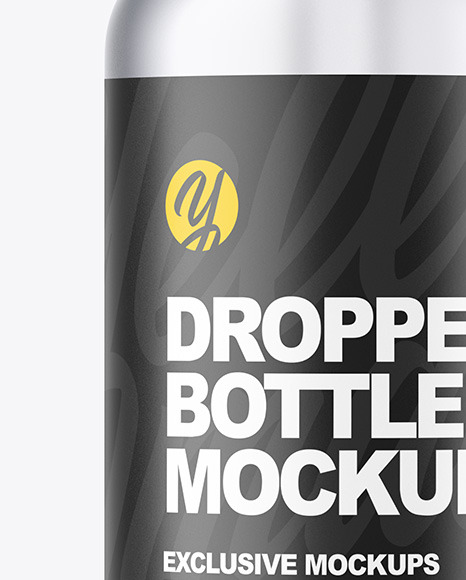 Frosted Dropper Bottle Mockup