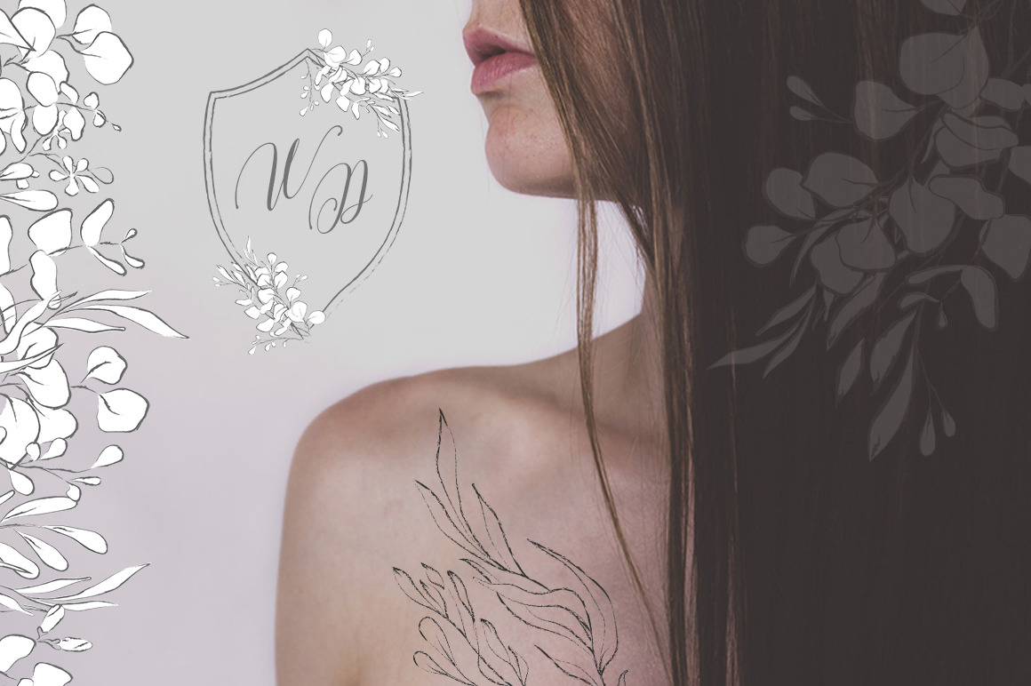 Floral Sketch Illustrations Collection Floral Sketch Illustrations Collection