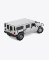 Off-Road SUV Mockup - Back Half Side View