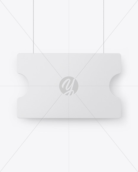 Matte Discount Sign Mockup