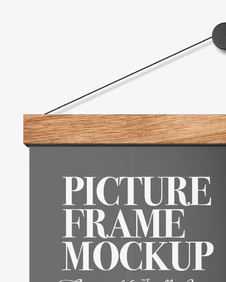 Wooden Picture Frame Mockup