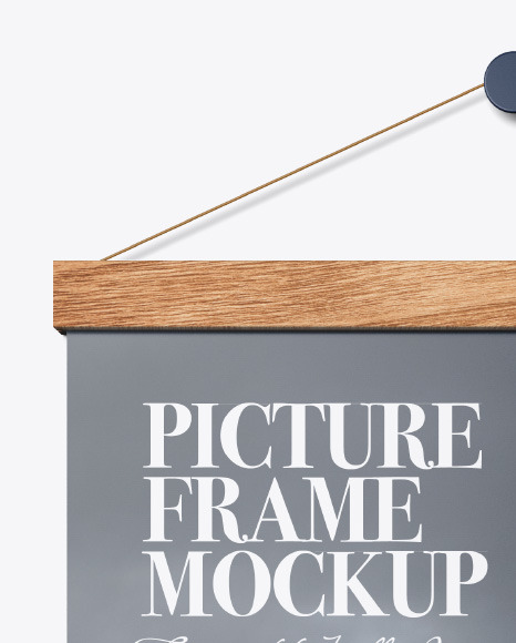 Wooden Picture Frame Mockup