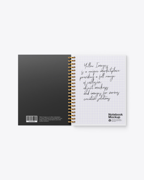 Opened Notebook Mockup