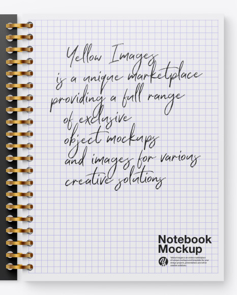 Opened Notebook Mockup