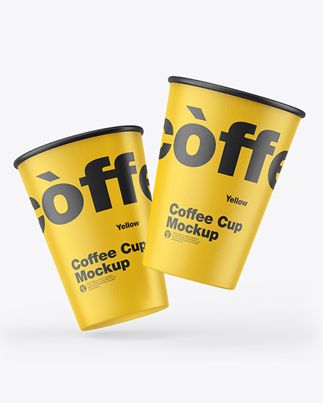 Paper Coffee Cups Mockup