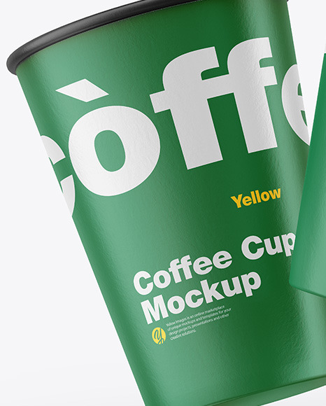 Paper Coffee Cups Mockup