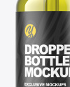 Clear Dropper Bottle with Oil Mockup