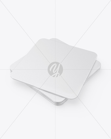 Textured Beverage Coasters Mockup