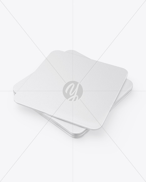 Textured Beverage Coasters Mockup