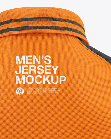 Men's Short Sleeve Polo Raglan Mockup