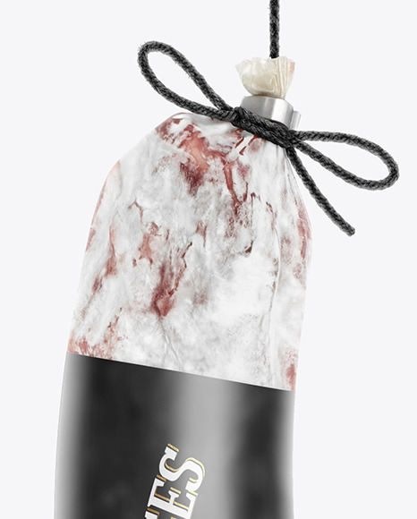 Dried Salami in White Mold Mockup