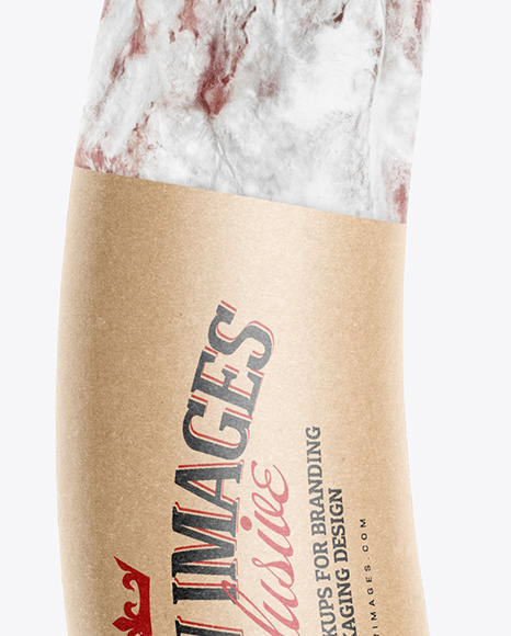 Dried Salami in White Mold Mockup