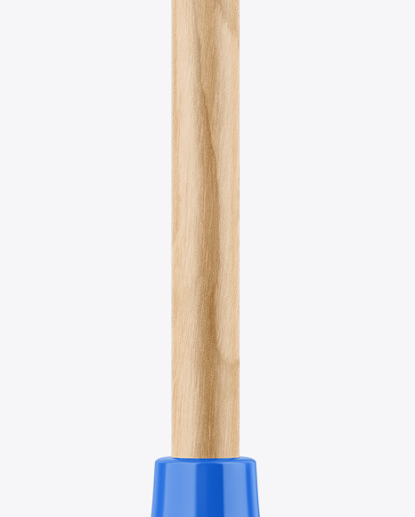 Glossy Plunger W/ Wooden Handle Mockup