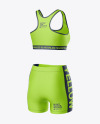 Women's Sport Kit Mockup - Back Half Side View