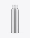 Glossy Metallic Aerosol Spray Bottle Mockup