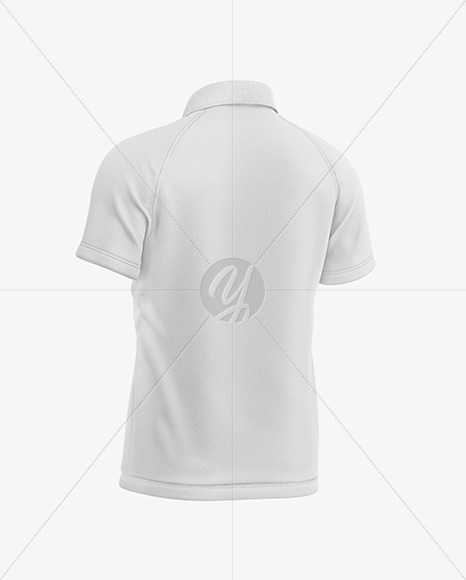 Men's Short Sleeve Polo Raglan Mockup