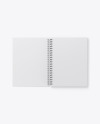 Opened Paper Notebook Mockup