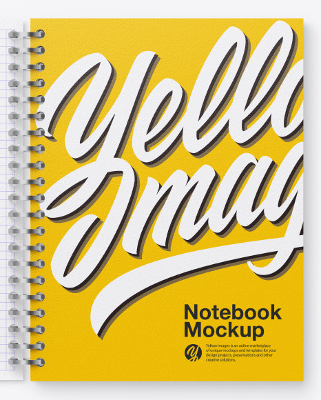 Opened Paper Notebook Mockup