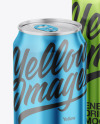 Two Glossy Metallic Cans Mockup