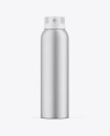 Matte Metallic Aerosol Spray Bottle Mockup