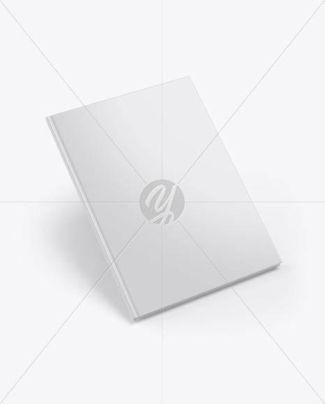 Hardcover Book w/ Glossy Cover Mockup