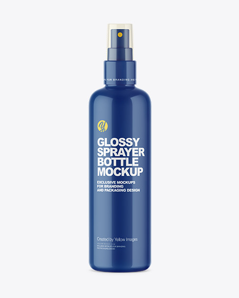 Glossy Cosmetic Sprayer Bottle Mockup