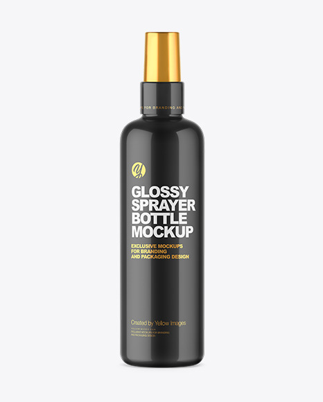 Glossy Cosmetic Sprayer Bottle Mockup