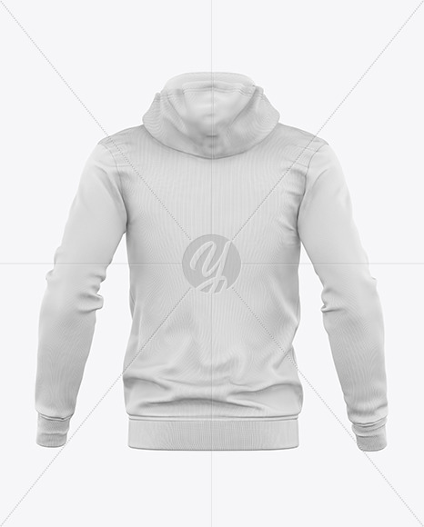 Men&#039;s Full-Zip Hooded Sweatshirt Mockup