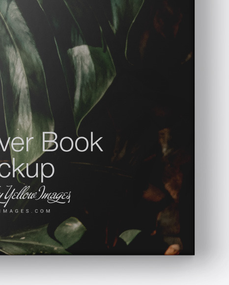 Hardcover Book w/ Glossy Cover Mockup