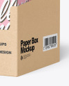 Kraft Paper Display Box with Boxes Mockup