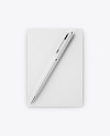 A6 Notepad & Pen Mockup