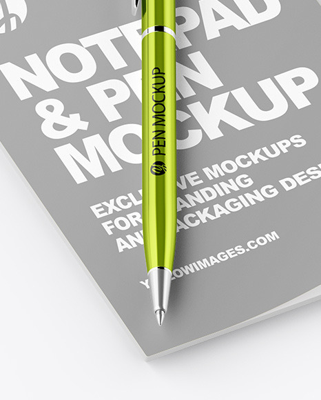 Notepad &amp; Pen Mockup