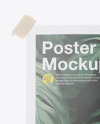 Glossy Poster w/ Tape Mockup