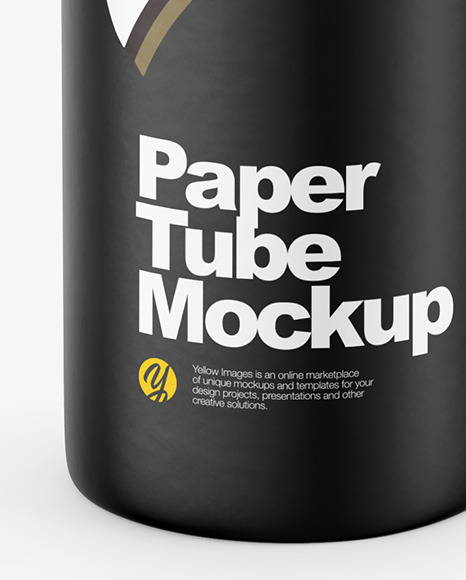 Matte Paper Tube Mockup