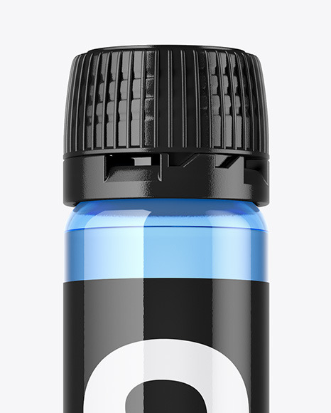 Blue Sport Nutrition Bottle Mockup