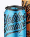 Two Matte Metallic Cans Mockup