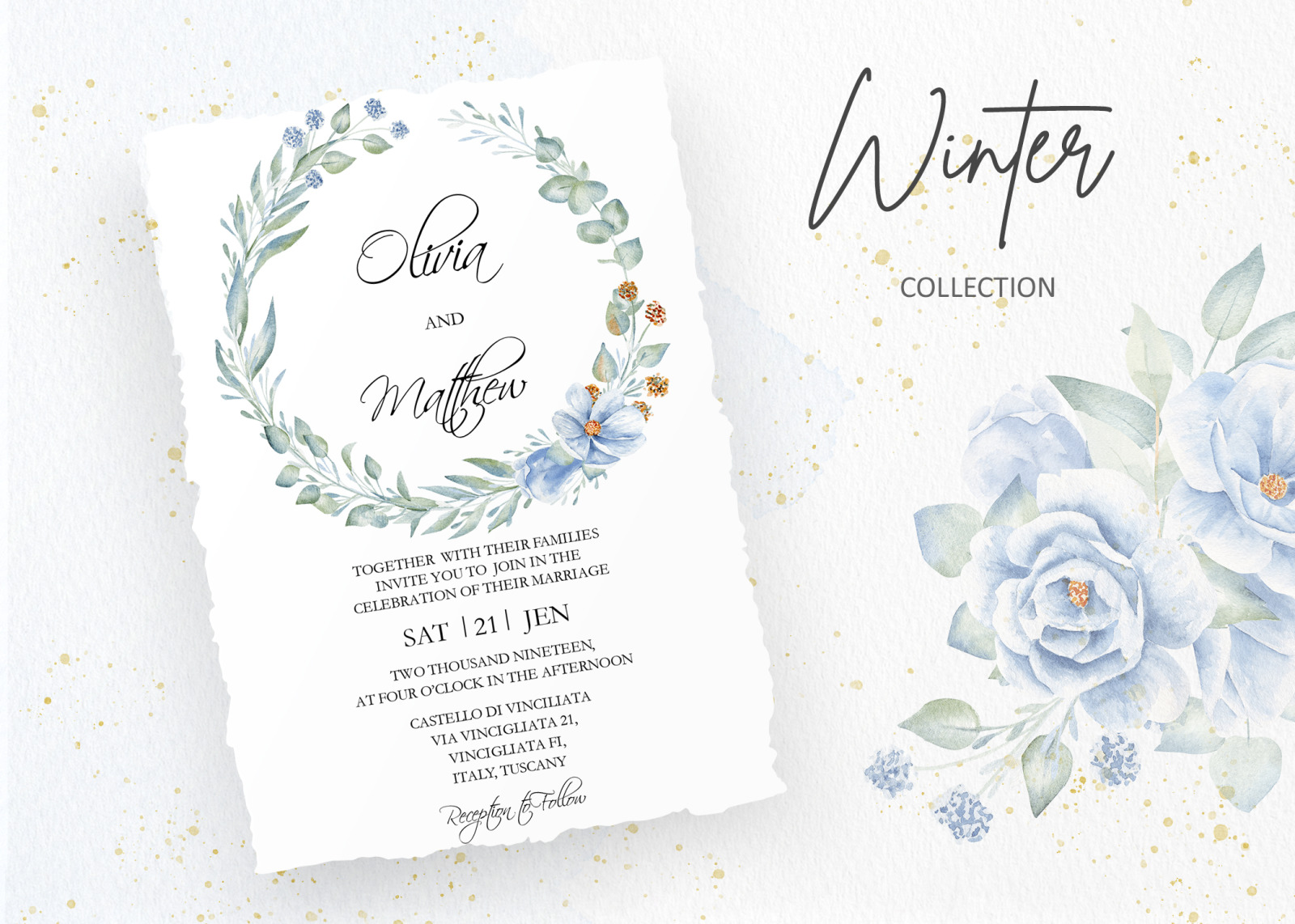 Winter Morning Watercolor Set Winter Morning Watercolor Set