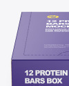 12 Protein Bars Box Mockup