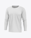 Men's Long Sleeve T-Shirt Mockup