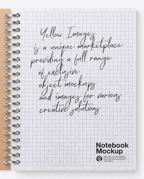 Opened Kraft Notebook Mockup