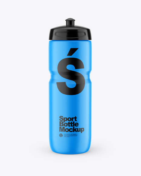 Matte Sport Bottle Mockup